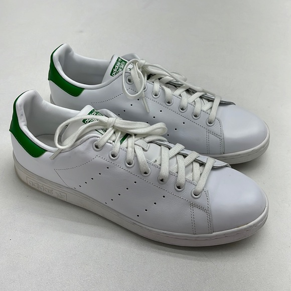 Adidas Stan Smith White Green Sneakers Men’s size 11 - Picture 1 of 9